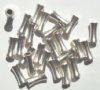 25 11mm Antique Silver Metal Flared Tube Beads